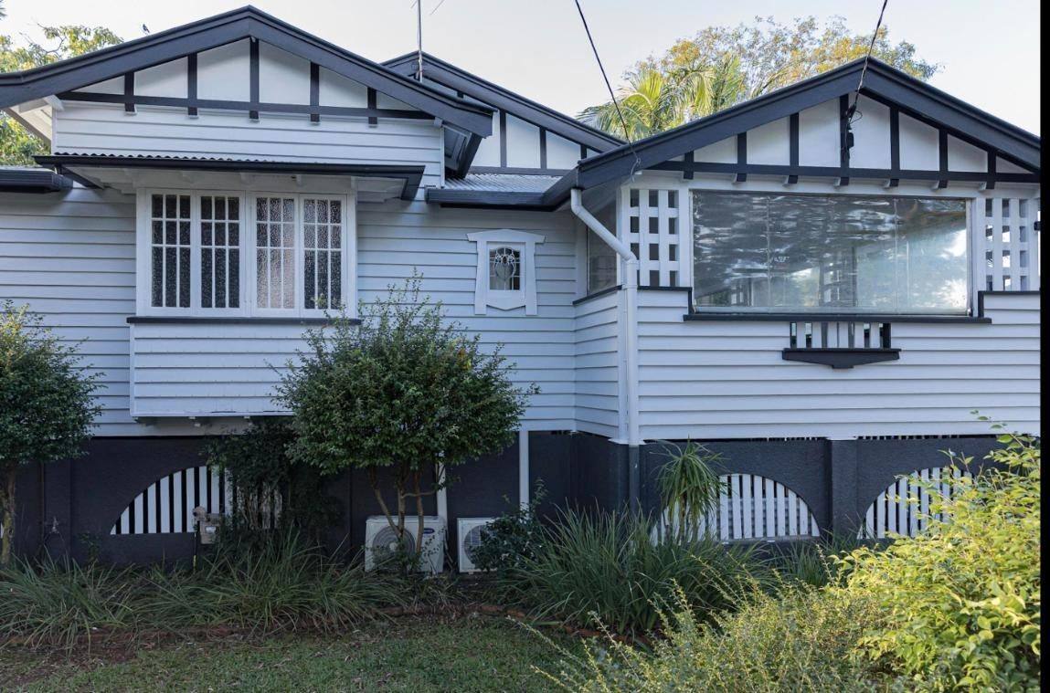Repainted Queenslander exterior